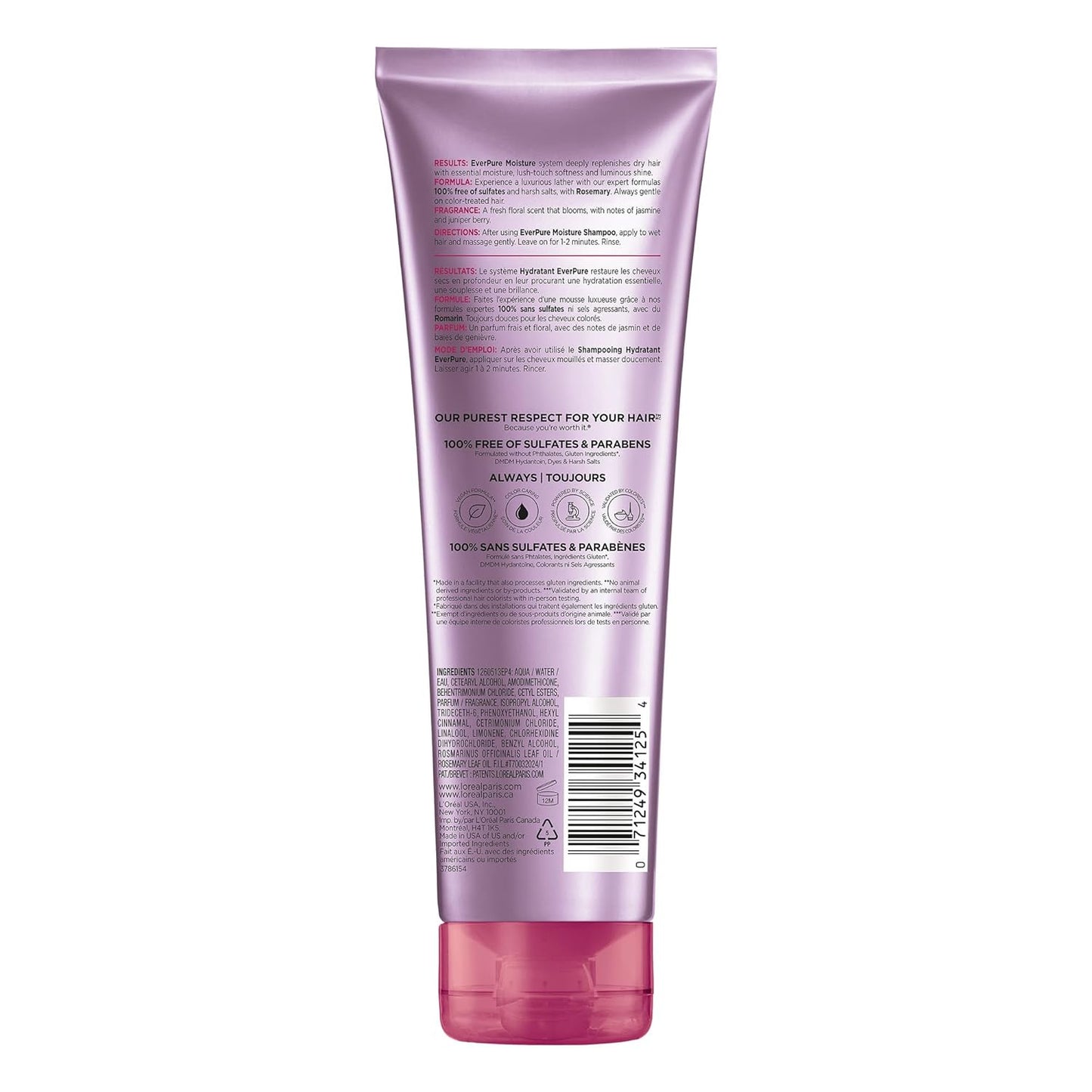 L’Oréal Paris Moisture Conditioner - Sulfate Free Formula for Color-Treated Hair with Rosemary | 8.5 Fl Oz