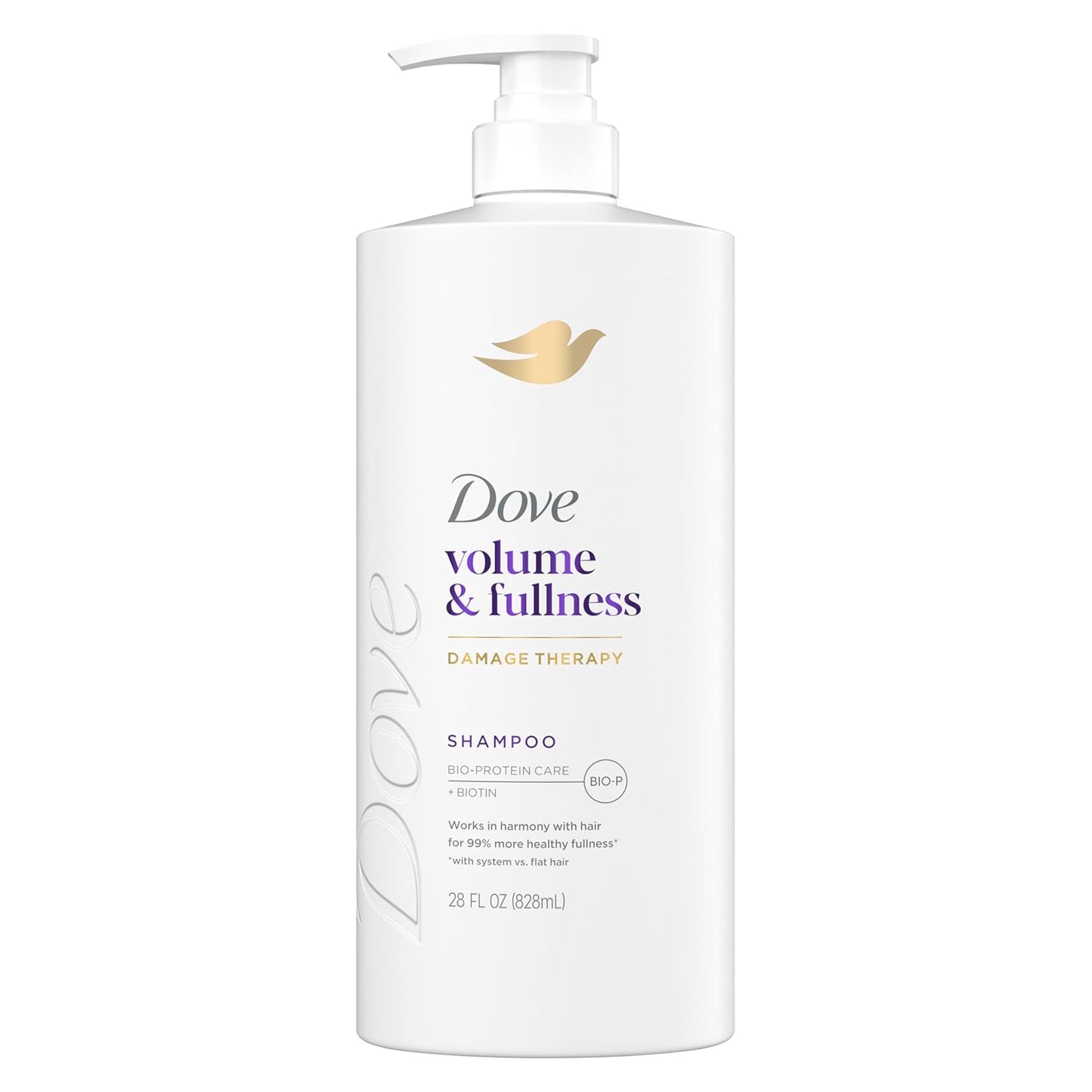 Dove Shampoo for Volume & Fullness - Bio-Protein Care Technology, Biotin | 28 Fl Oz for Fine, Thin Hair