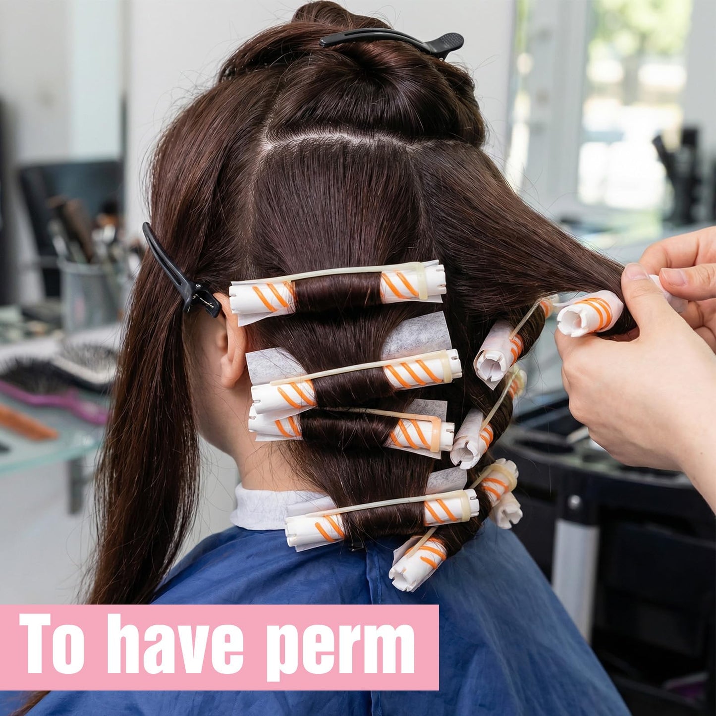 240 Pcs Perm Papers for Hair, 2 Sizes Disposable Thin End Papers for Hair Perm Heat-Resistant Salon Hairs Paper Wraps Hairstyling Curling Tool Applicable to Salon Shop Home (Large + Small)