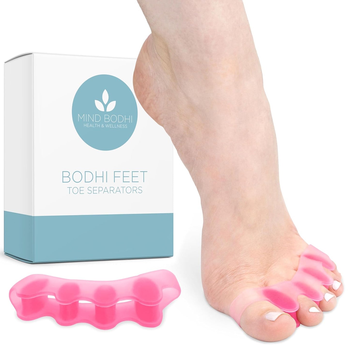 Toe Separators for Men and Women - Comfortable Blue Toe Spacers for Alignment | Regular Size