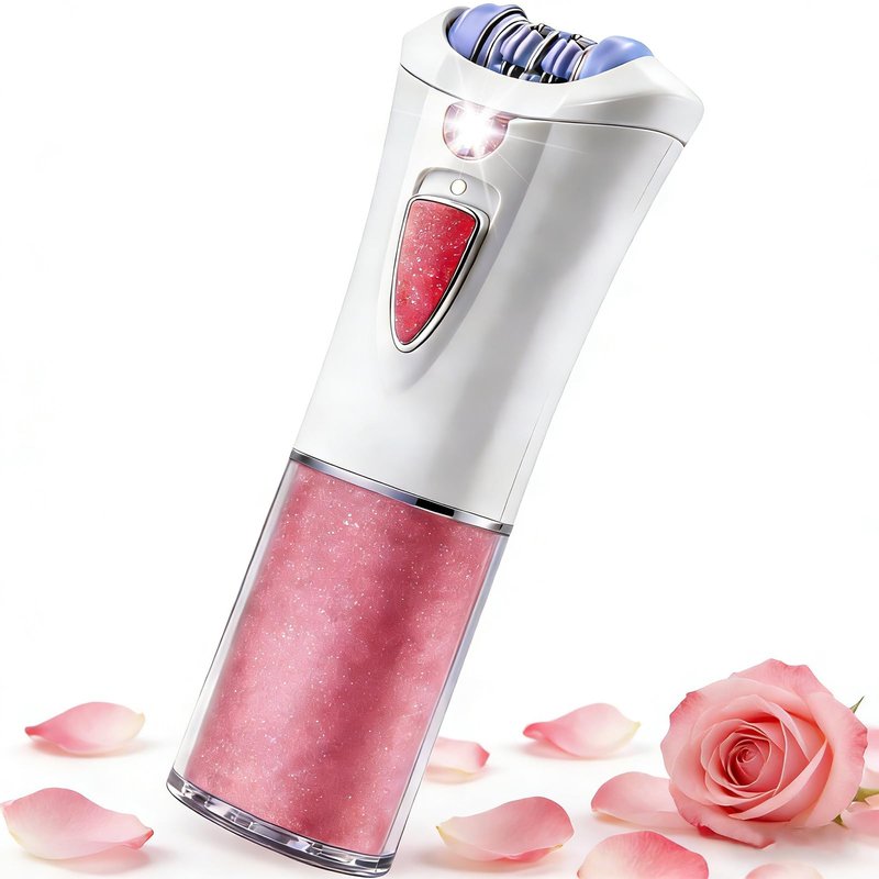 2026 Upgraded Facial Epilator for Women, Cordless Electric Tweezers Hair Removal Device with LED Light, Precise & Painless Face Epilator Hair Remover for Face/Lip/Arms/Legs/Bikini Line (Red)