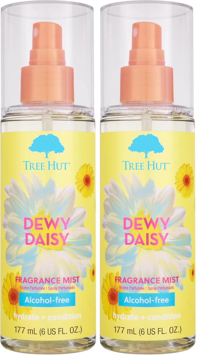 Tree Hut Vanilla Hair & Body Mist - Hydrating Alcohol-Free Spray with Vanilla, Sandalwood & Coconut | 6 Fl Oz