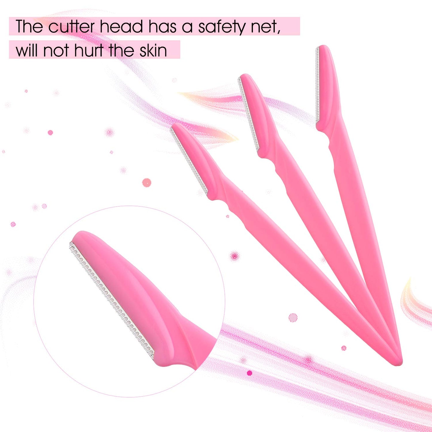 FEPITO Eyebrow Razor Shaper Shavers Trimmers for Women and Men Face Hair Removers Multipurpose Exfoliating Face Razor