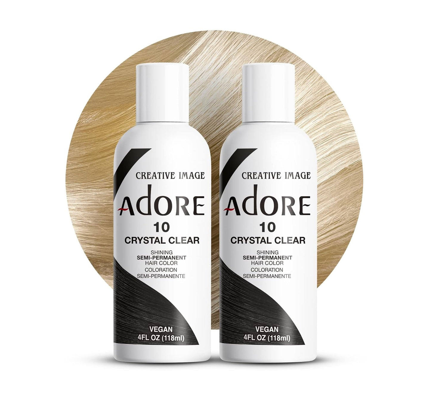 Adore Semi Permanent Hair Color - Mystic Grey | Vegan, Ammonia-Free Hair Dye | 4 Fl Oz