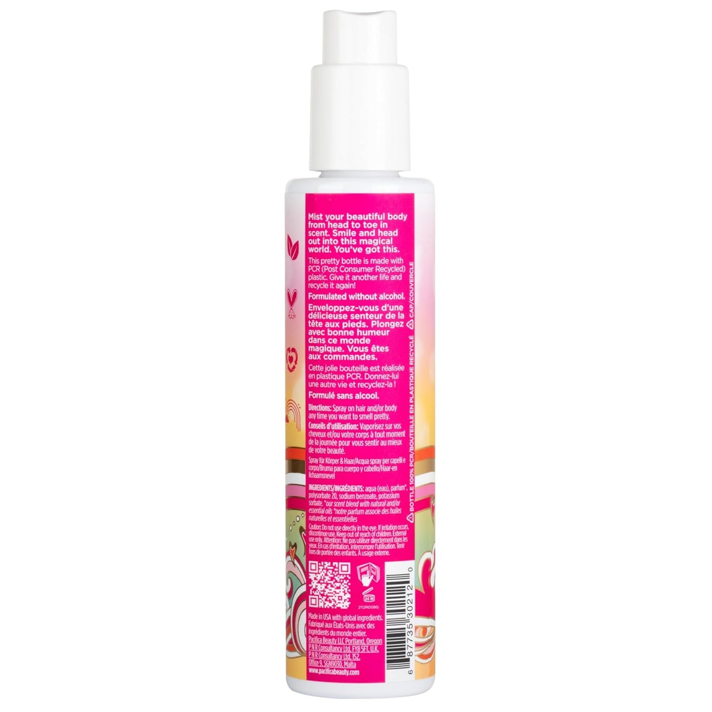 Pacifica Island Vanilla Hair Mist | Mood-Lifting Perfume Spray, Paraben-Free, Vegan, 6 oz