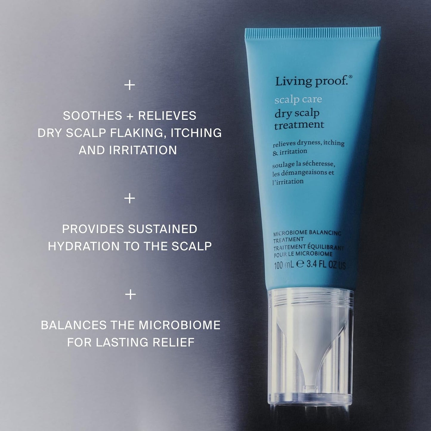Living Proof Scalp Care Dry Scalp Treatment - Lightweight Hydrating Formula | Soothes Itching & Flaking, 3.4 oz