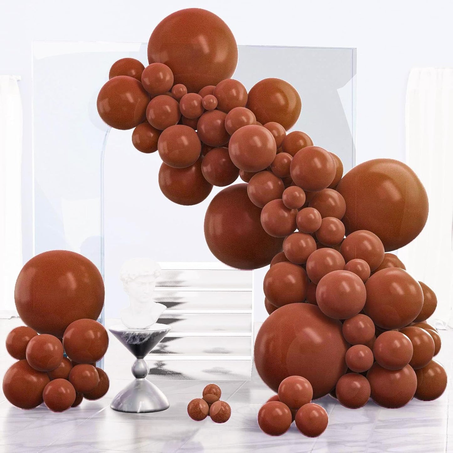 Black Balloon Arch Kit - 140 Pcs in 5-18 Inch Sizes for Baby Showers, Birthdays & Anniversaries | Elegant Black Decor