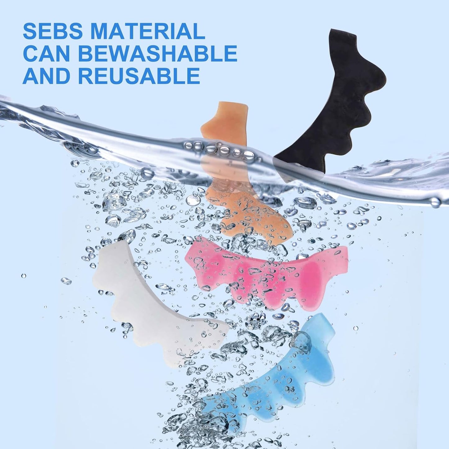 ActiveFlow Blue Toe Spacers - Bunion Corrector & Hammer Toe Straightener | Gel Toe Separators for Running & Yoga (2 Pairs)