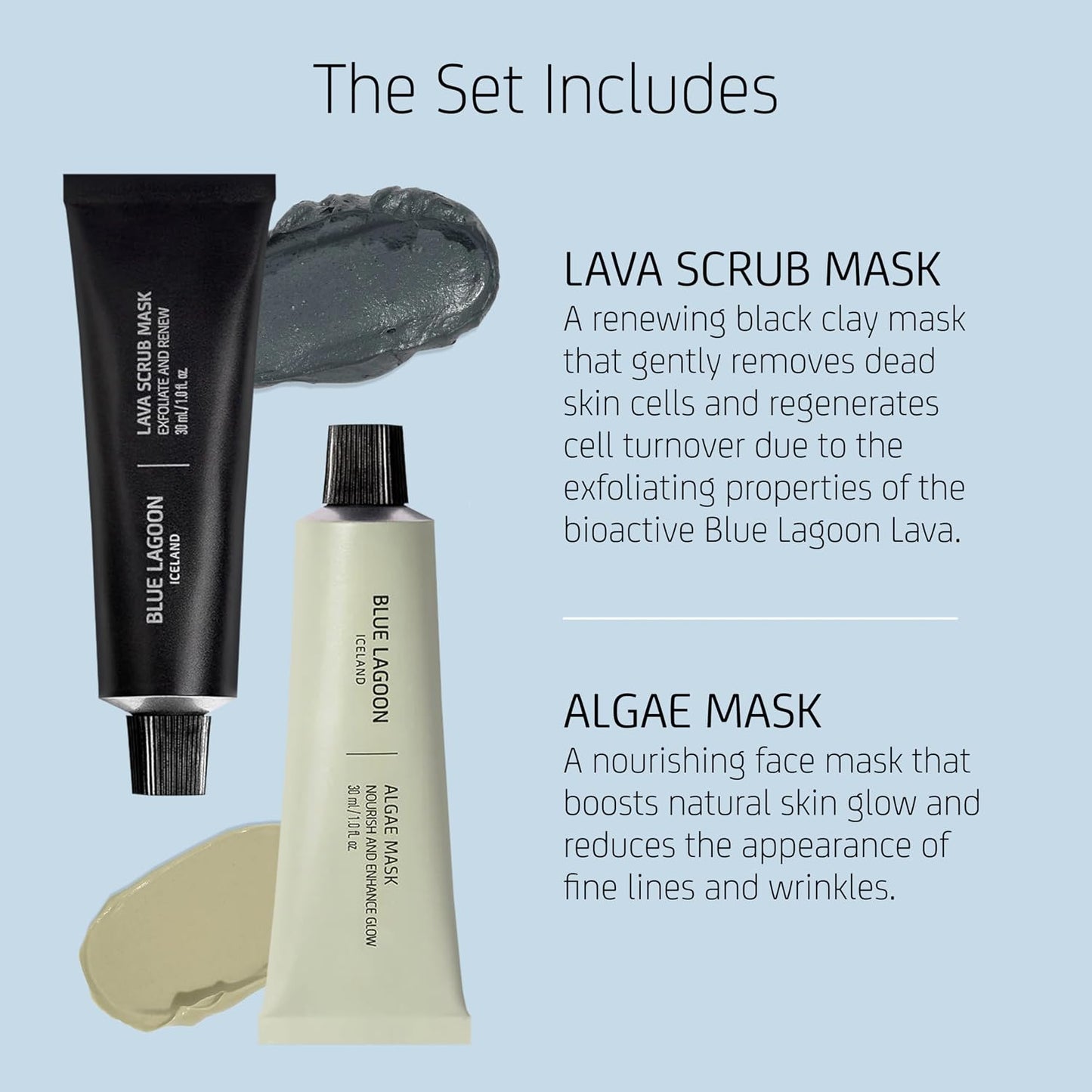 Signature Masks Travel Set - Sustainable Bioactive Luxury Skincare | 4-Piece Set (1 oz Each)