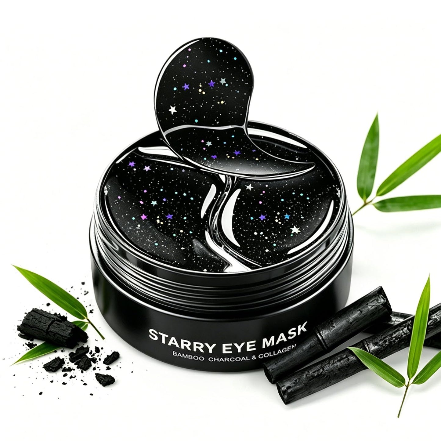 Under Eye Patches (60PCS), Parches Para Ojeras, Moisturizing Eye Patches for Puffy Eyes and Dark Circles, Collagen Eye Patches, Bamboo Charcoal Eye Mask, Hydrating, Reduce Wrinkles and Fine Lines