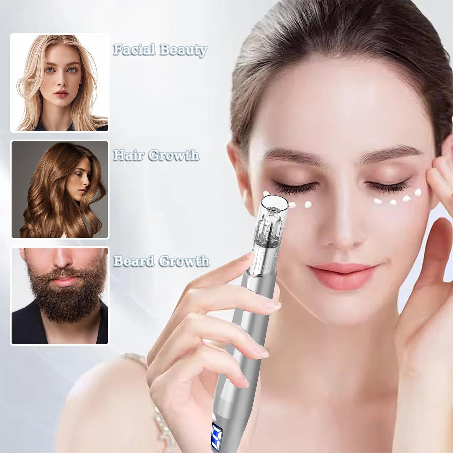 Derma Roller Pen - 0.25mm Microneedling Tool for At-Home Skin & Hair Care | Unisex Beauty Device