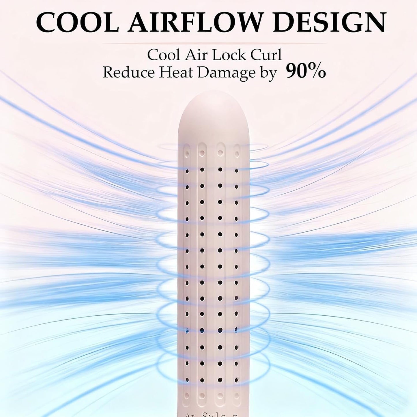 2 in 1 Hair Straightener and Curler - Airflow Technology for Damage-Free Styling | Quick Hold for Straight, Curly, Wavy Hair