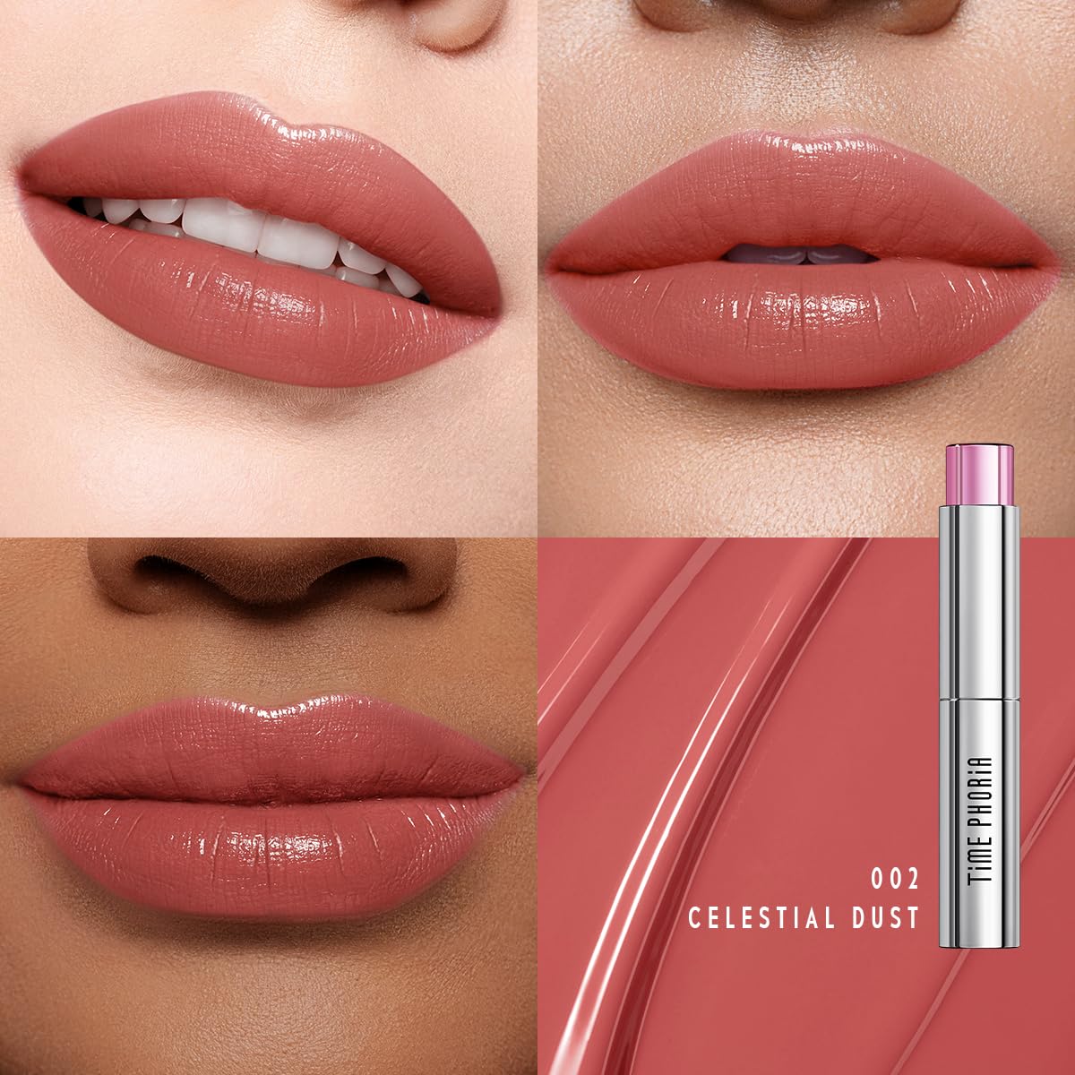 TIMEPHORIA Spectra Ultra Stay-Color Transfer Proof Lip Vinyl - Long Lasting Liquid Lipstick, High Coverage Shine Vinyl Glossy Finish, Zero Transfer Kiss Proof, Lightweight