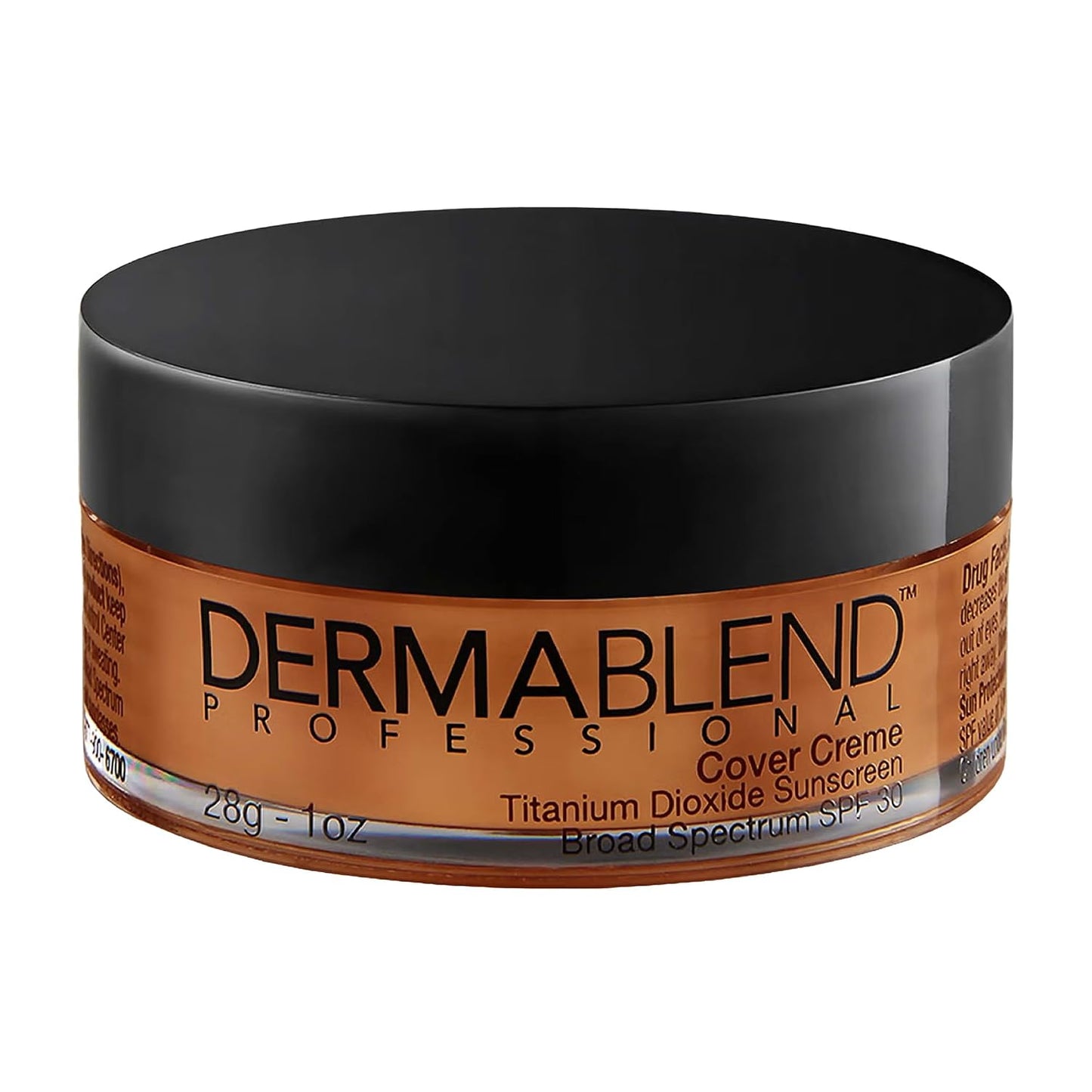Dermablend Cover Crème - Full Coverage Foundation Makeup | Hydrating Cream Concealer for Dark Circles & Blemishes, SPF 30, 1 Oz