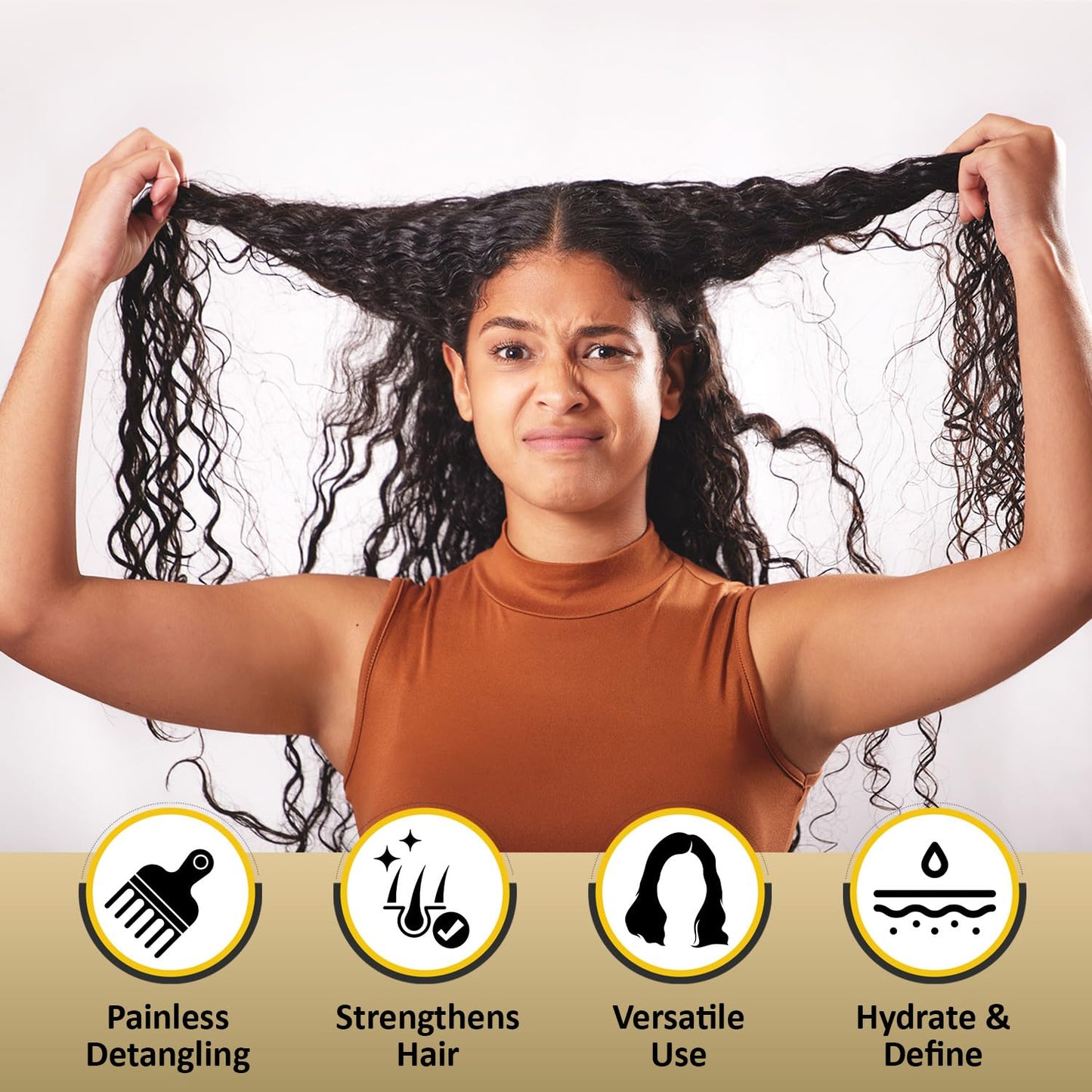 KizaiaCare Ultimate Matted Hair Detangler - Painless Solution for Tangled & Knotted Hair | Suitable for Adults & Children
