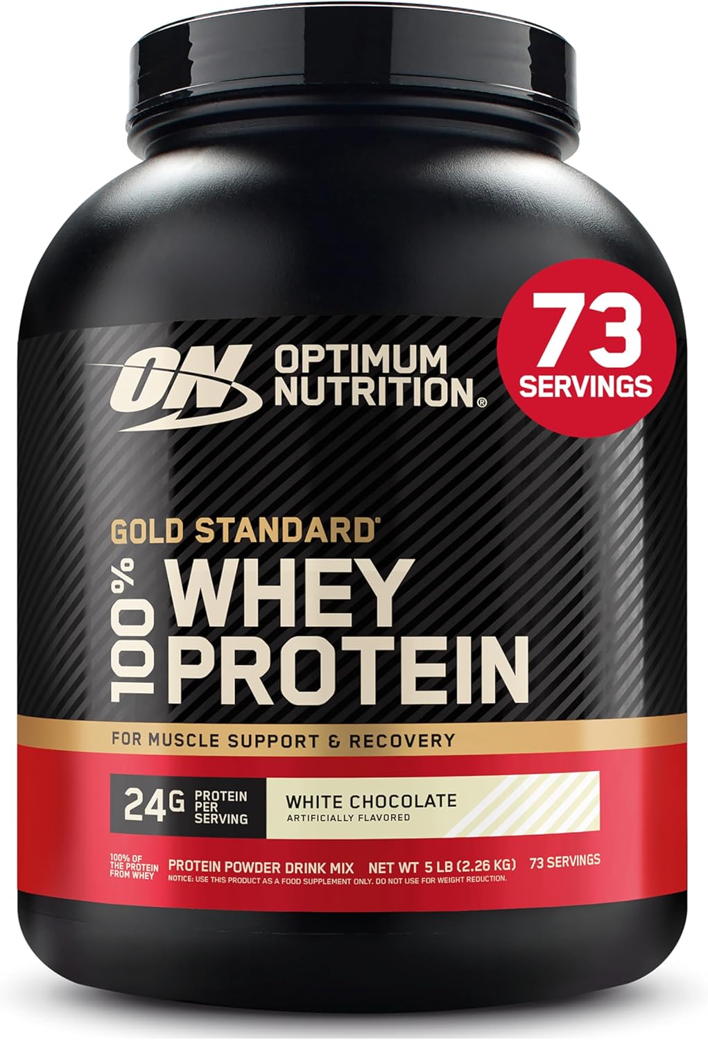 Optimum Nutrition Whey Protein Powder - Double Rich Chocolate Flavor | 1.98 lb Size