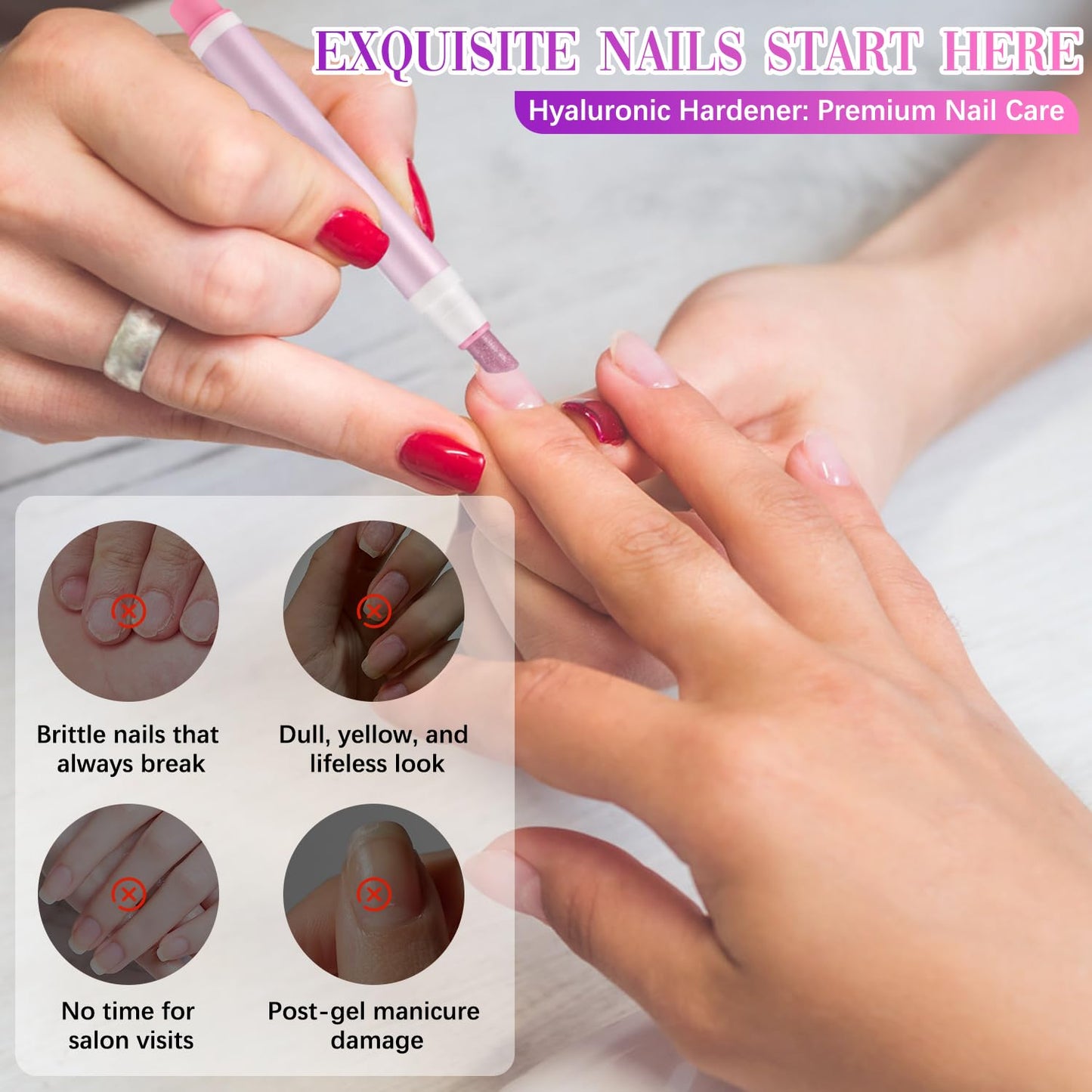 Cuticle Oil Pen Set - 2-in-1 Moisturizer & Ceramic Pusher | Portable Nail Care Tool, Mixed Colors