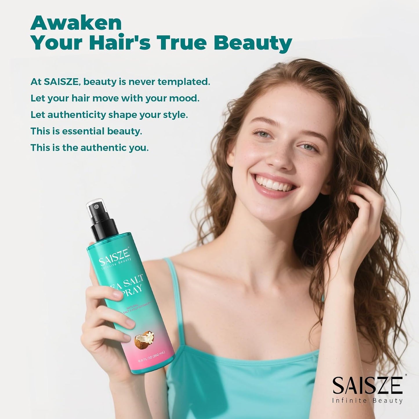 Sea Salt Spray for Women - Textured Beach Waves & Volume | Coconut Surf Spray, 8.8 oz