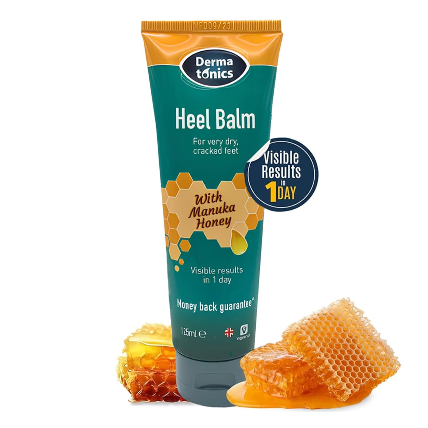 Manuka Honey Heel Balm - Fast-Acting Formula for Dry, Cracked Heels | Nourishing Hydration | 4.23 Fl oz