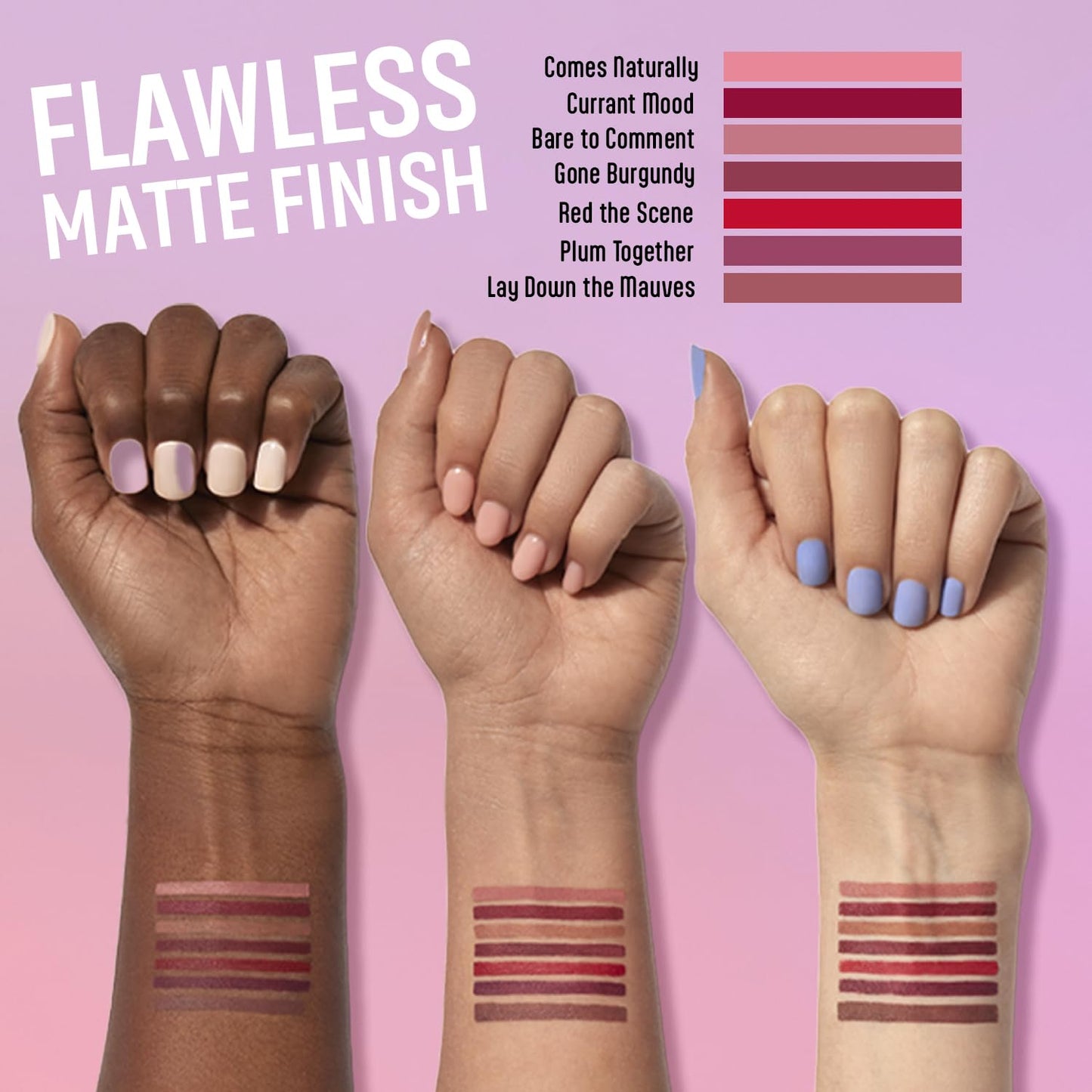 Perfect Pout Matte Gel Lip Liner Pencil - Rich, Long-Lasting Color | Vegan & Cruelty-Free - Bare To Comment