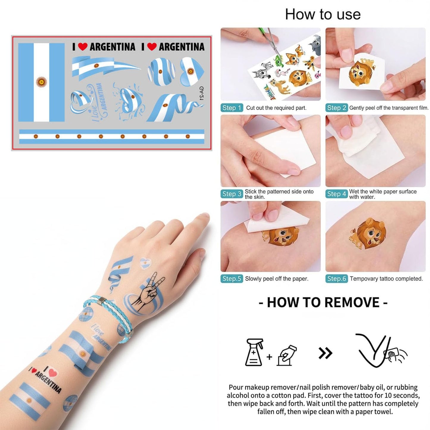 SeunKieer 2026 Soccer Supporters Fan Kit - Face Paint Sticks, Flag Scarf, Hairy Headband, Wristband, Horns, Temporary Tattoo for Soccer, Football, Rugby, Baseball, Game Day, Watch Parties