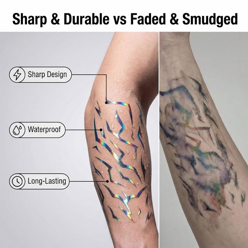 Demon Mark Temporary Tattoos - 60 Styles for Cosplay & Halloween | Dark Concept Makeup Stickers (2 Pcs)