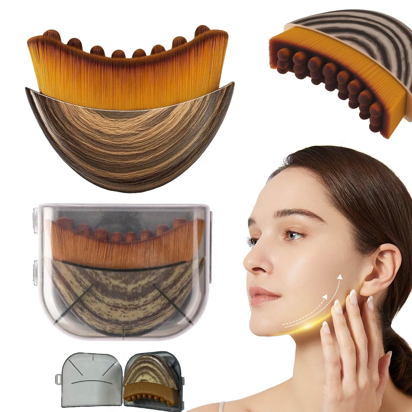 2026 New Lymphatic Contour Face Brush,Drainage Massager Facial Brush - Gentle Beauty Tool - Chin & Jawline Sculpting - for All Skin