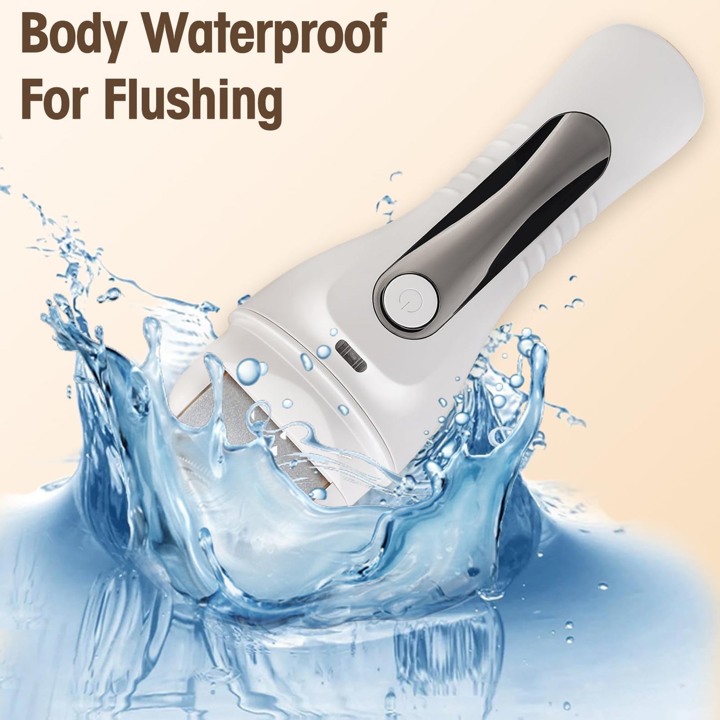 Meyluth Electric Foot Scrubber File Callus Remover, 17-in-1 Professional Pedicure Kit, Waterproof Cracked Dry Dead Skin Removal for Feet Care, Wider 3 Rollers, 3 Speed, Battery Display