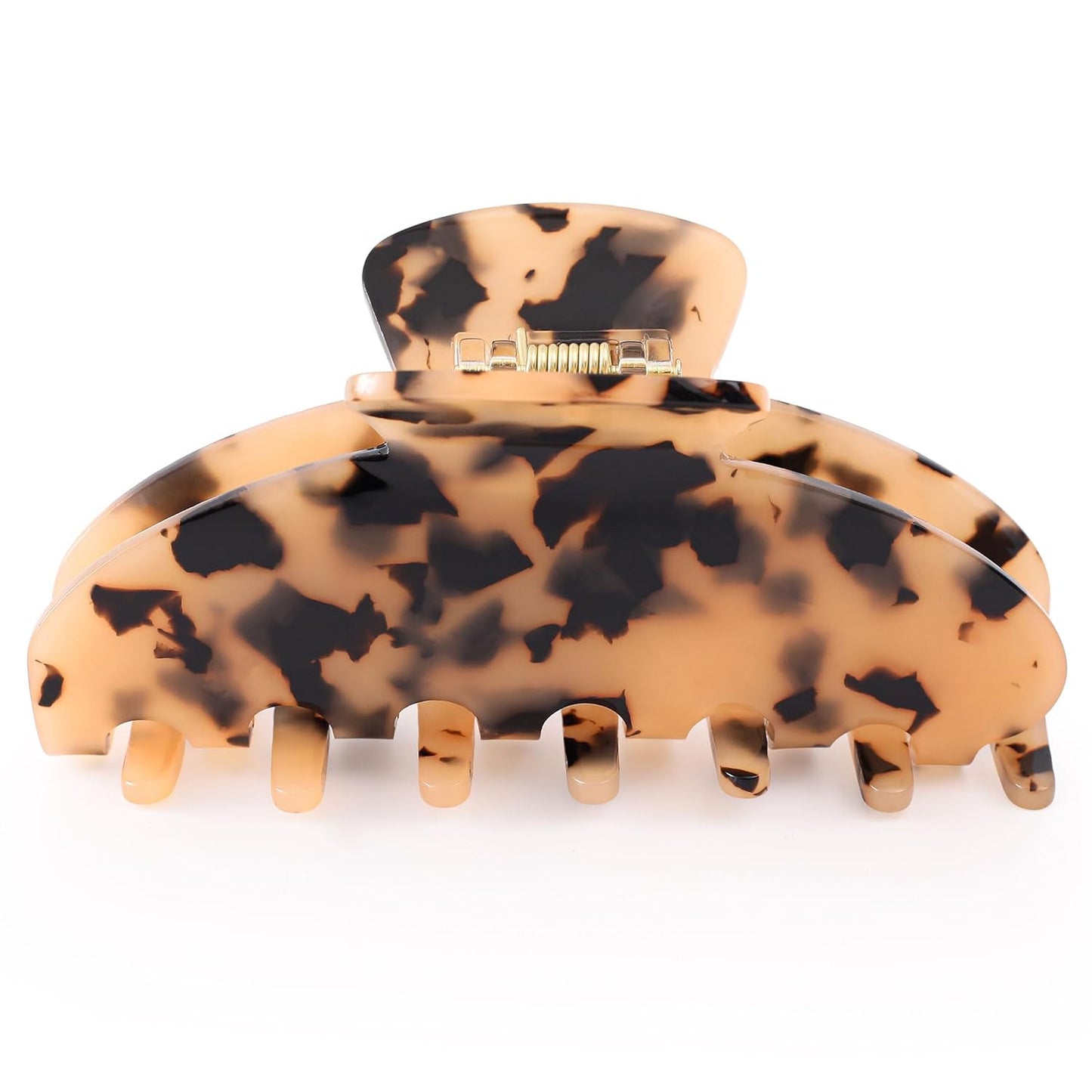 Hair Claw Clips for Thick Hair - Tortoise Shell Large Green Celluloid Butterfly Clips | Strong Hold for Women