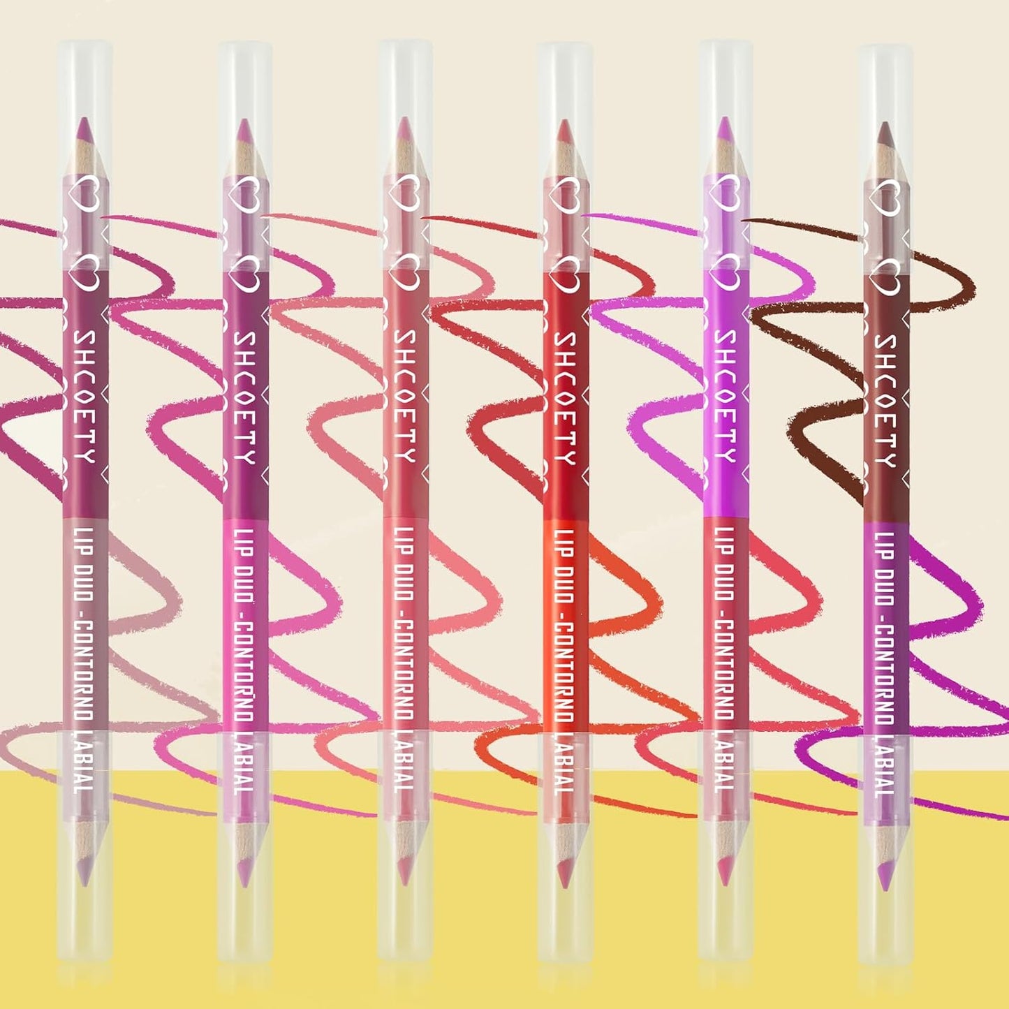 Matte Lip Liner Set - 36 Pcs Waterproof Longwear Pencils | High Pigment Natural Makeup