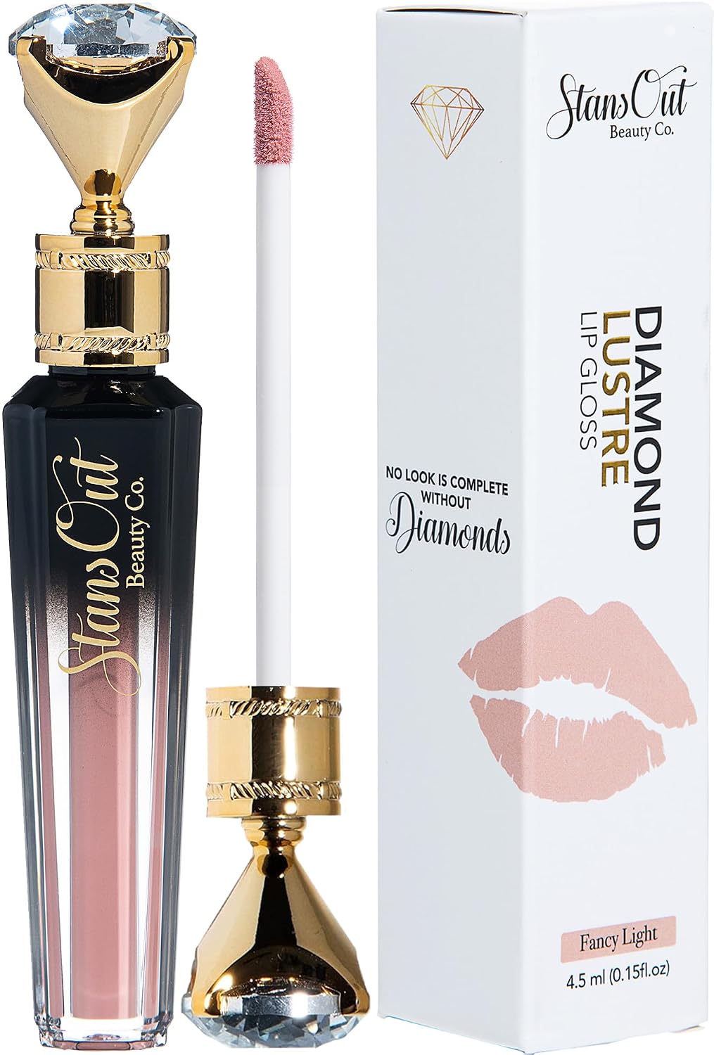 Diamond Lustre Lip Gloss Bundle - 5 Pack | Vitamin E & Argan Oil Infused, Long-Lasting Shine, Hydrating Formula