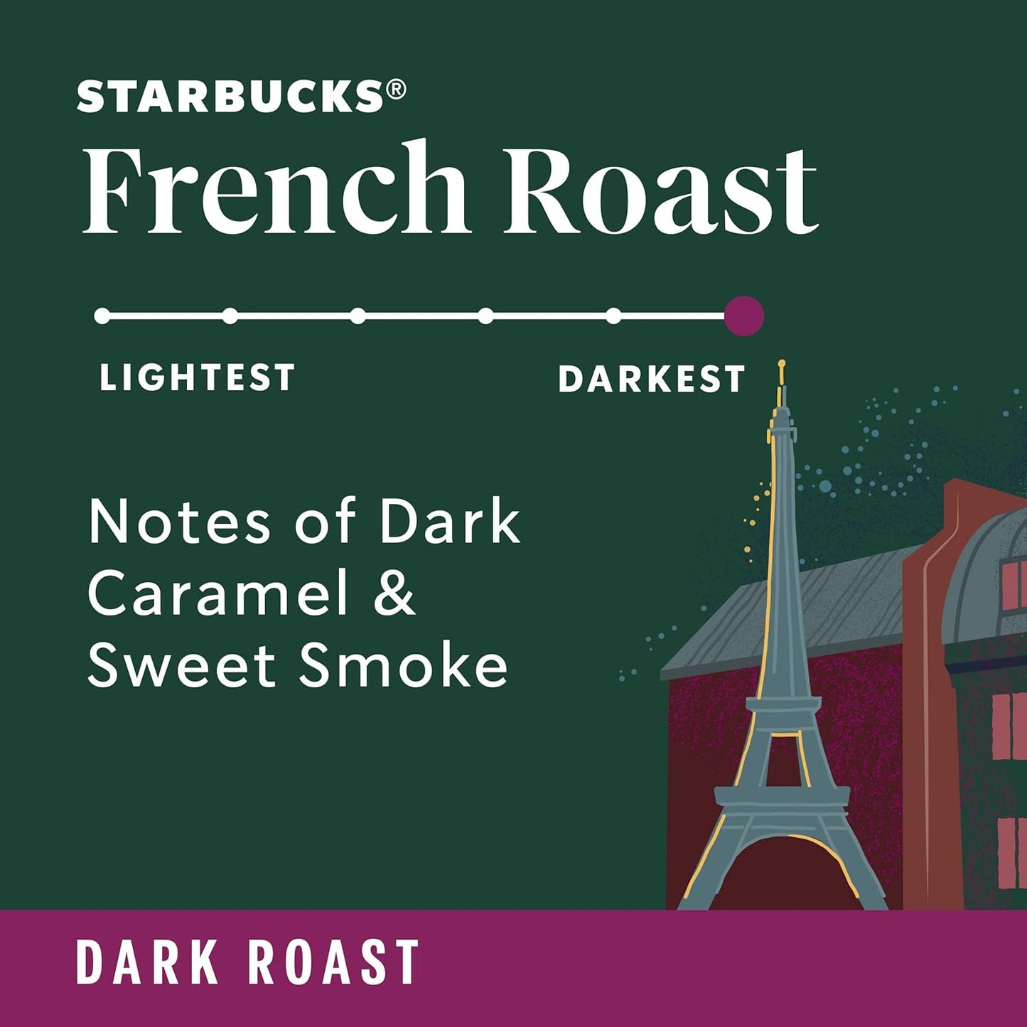 Starbucks K-Cup Coffee Pods - Dark Roast French Roast for Hot or Iced Coffee | 96 Count