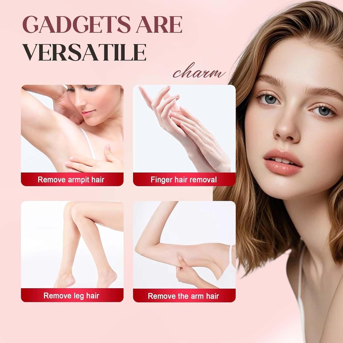 Eyebrow Trimmer Scissors - Stainless Steel Precision Hair Removal Tool for Women & Men | White