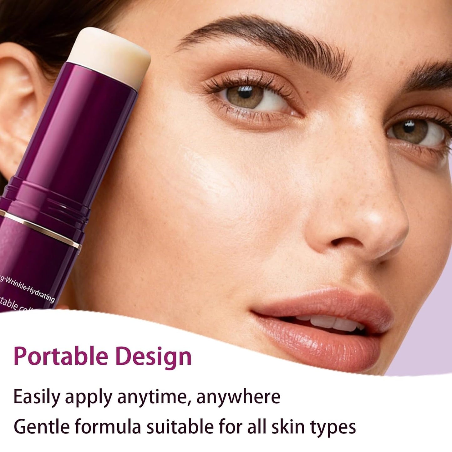Calcium Volume Multi Balm - Korean Collagen Anti-Wrinkle Stick for Face, Eyes & Neck | 2-Pack