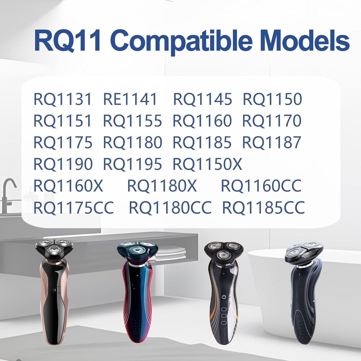 Philips Norelco RQ11 Replacement Head - Compatible with SensoTouch 2D 1100 Series | Fits RQ1150, RQ1160, RQ1170, RQ1180