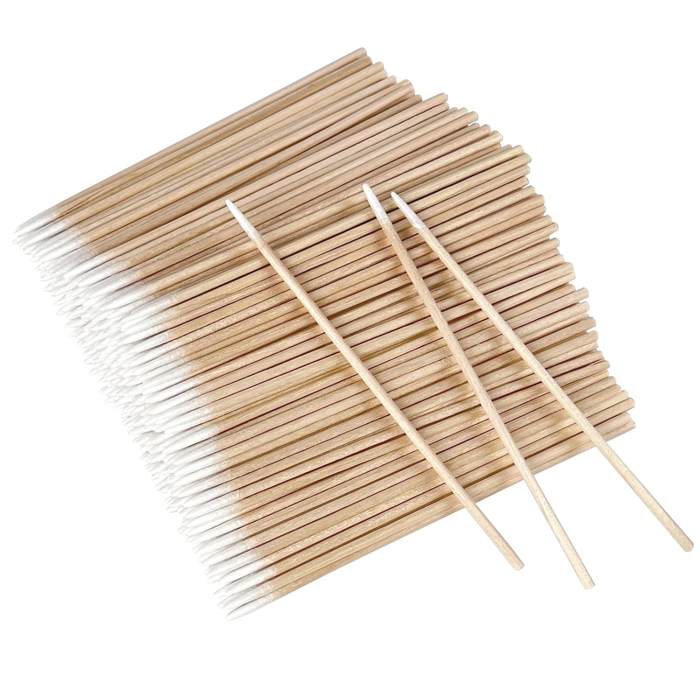 Eyxformula Microblading Cotton Swabs - 600 Pcs Precision Tips for Makeup, Nail Polish, Crafts | 4 Inch Wooden Sticks