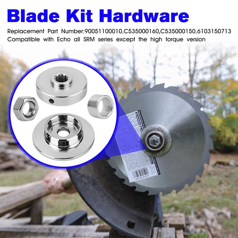 Trimmer Blade Kit Hardware Compatible with Echo SRM 225 Brush Blade Conversion Kit C535000160 C535000150, Replacement Echo Brush Cutter Attachment Fits All SRM Series Except The High Torque Version