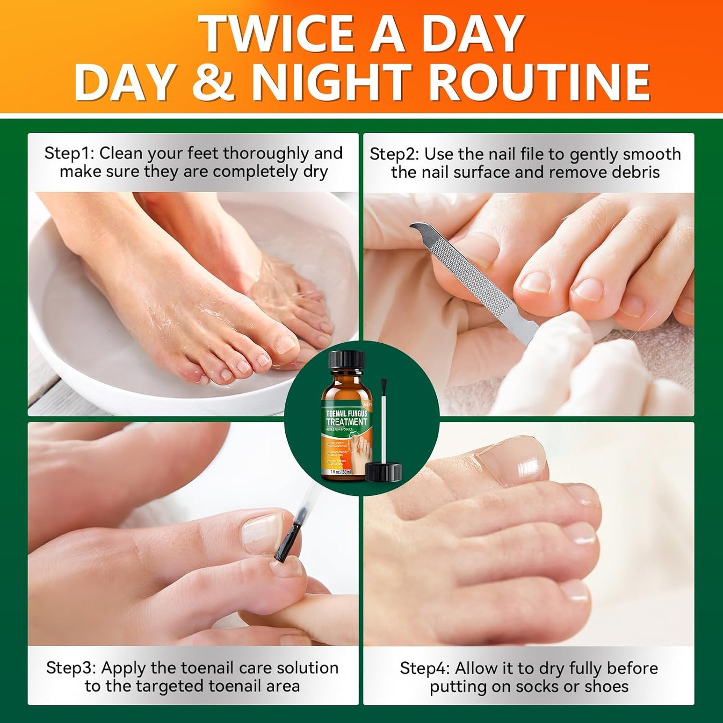 Toenail Fungus Treatment - Extra Strength Nail Repair with Tea Tree Oil, Menthol & Vitamin E | 1 fl oz