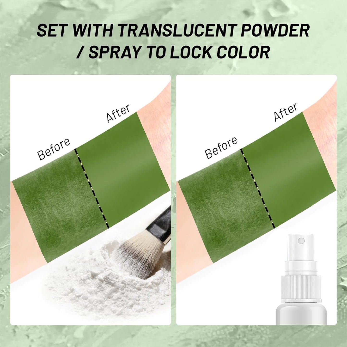 Green Face Body Paint Stick - Vegan Oil-Based Halloween Makeup | 0.12oz for St. Patrick's Day & Cosplay