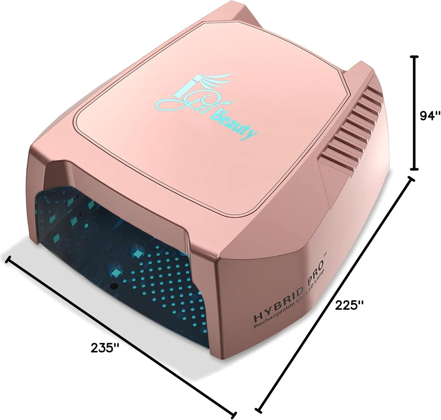 iGel Beauty Hybrid PRO 2.0 UV/LED Nail Lamp - 48W Wireless Rechargeable Nail Dryer with Smart Motion Sensor & Removable Tray | Cordless Gel Curing for Manicure & Pedicure