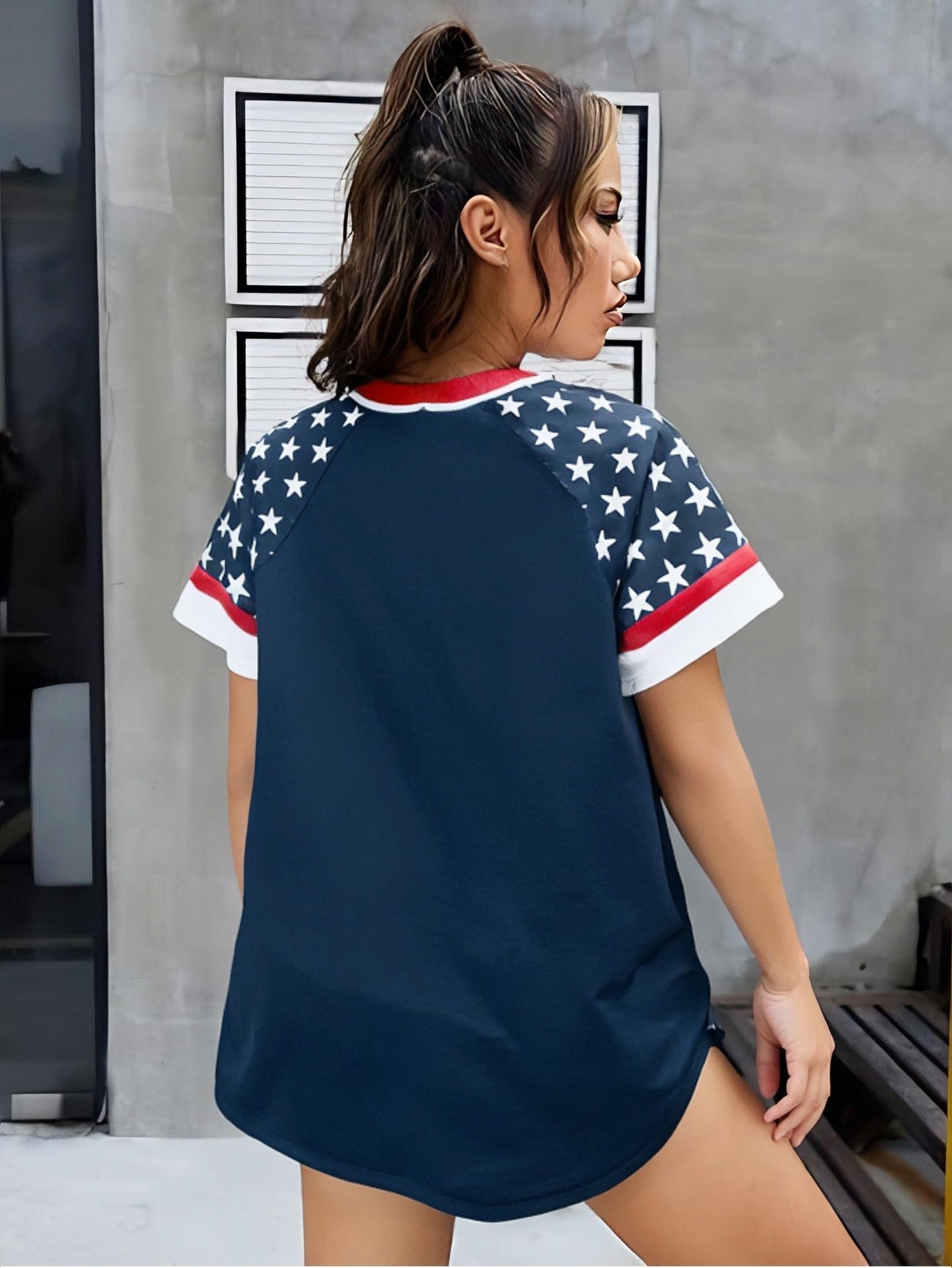 JINTING Womens 250th Anniversary USA Jerseys - 4th of July Button Down American Flag and Star Patriotic Baseball Shirt