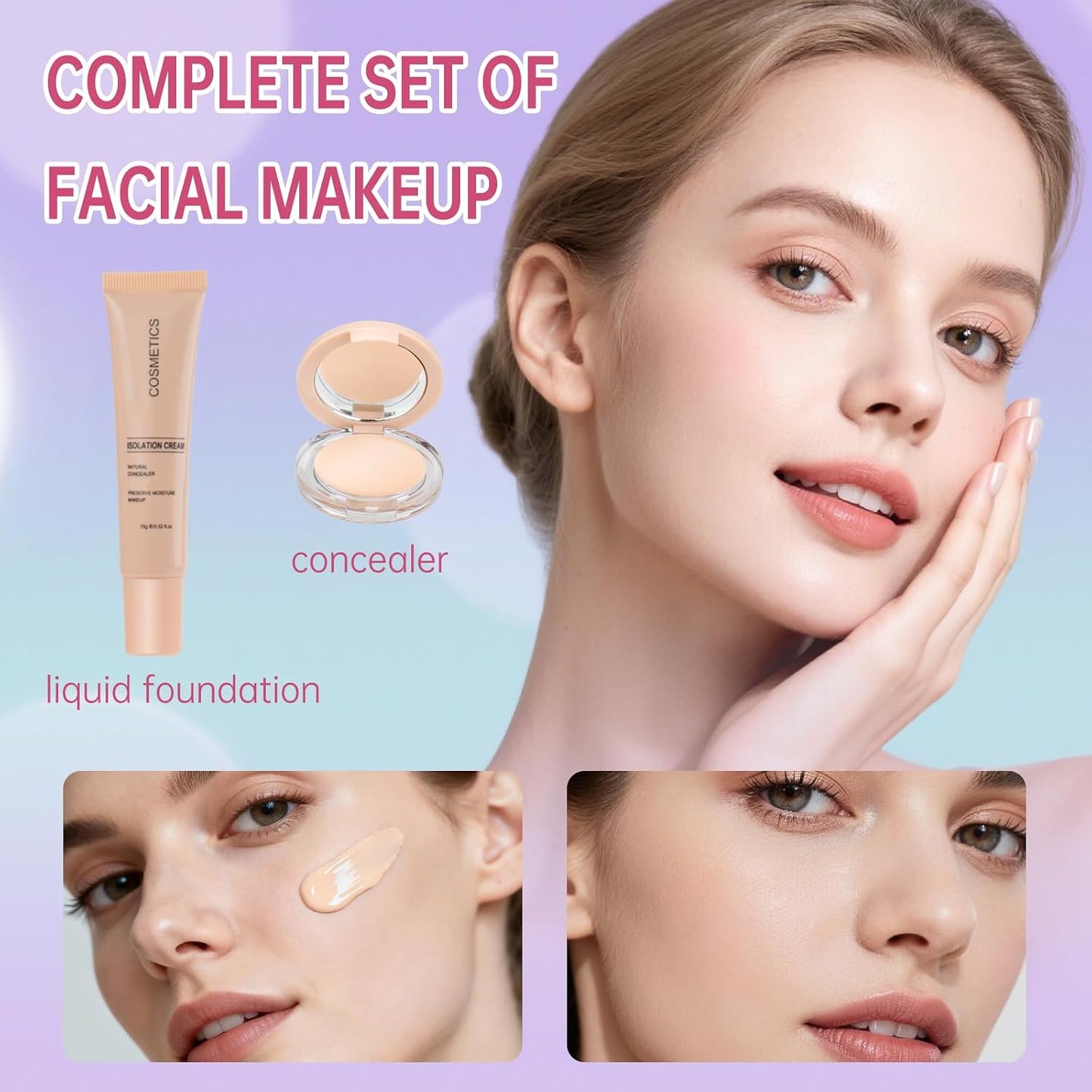 Makeup Set for Teens & Beginners - Travel-Friendly Kit | Perfect Gift for Girls