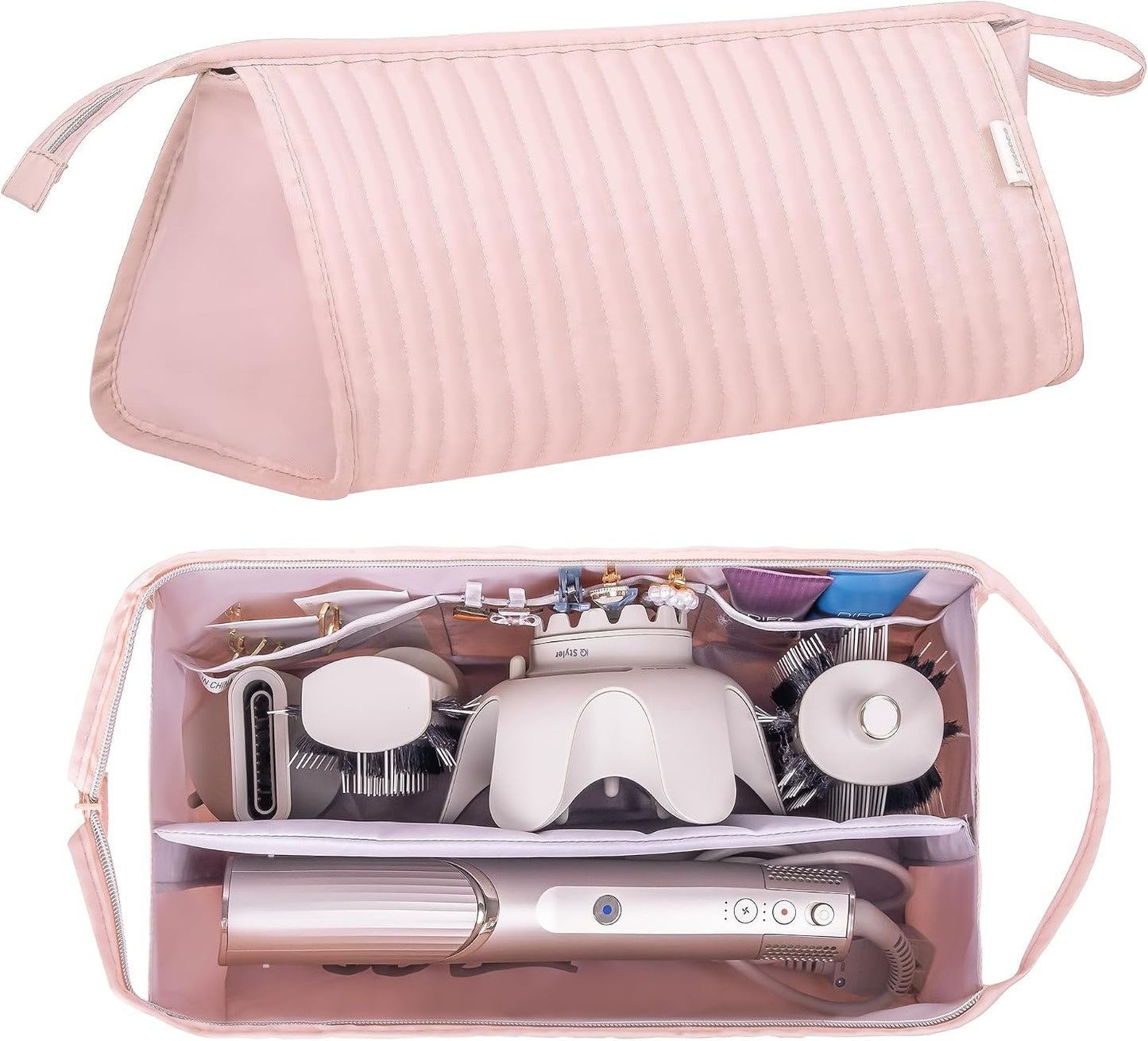 Travel Case for Shark Flexstyle & Revlon Hair Tools - Portable Organizer Bag | Beige