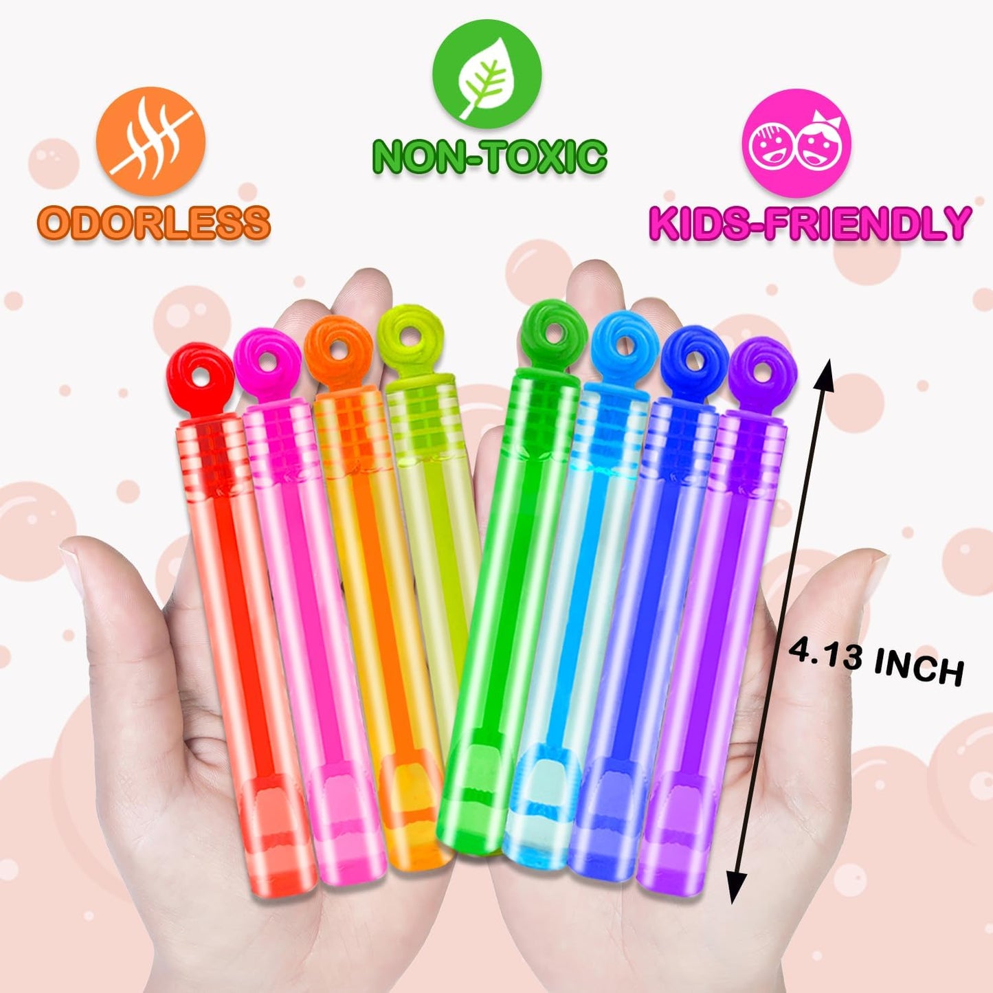 Mini Bubble Wands - Kids Party Favors & Goodie Bag Stuffers | 20-300 Pack for Toddlers, Preschool & Graduation