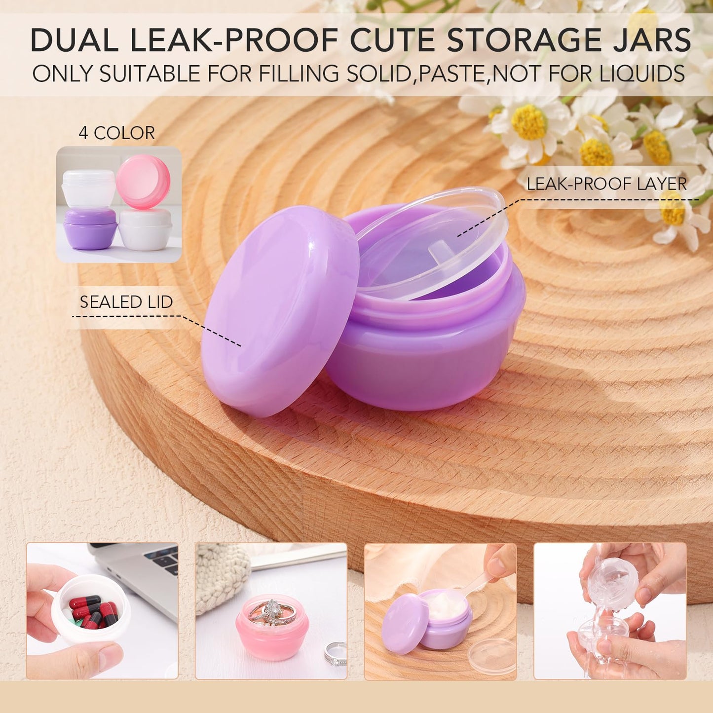 Muslish 21 Pack Travel Bottles for Toiletries, Leak-Proof TSA Compliant Silicone Travel Size Containers for Shampoo and Conditioner, BPA Free with Toiletry Bag (Cream)