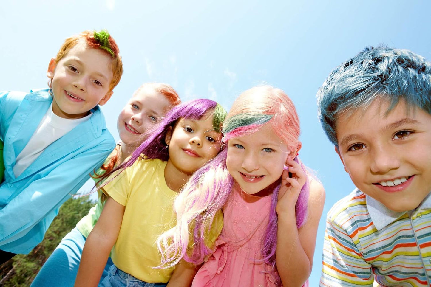 Temporary Hair Color Pens - 16 Vibrant Colors + 6 Glitter Shades | Creaseless Hair Ties Included