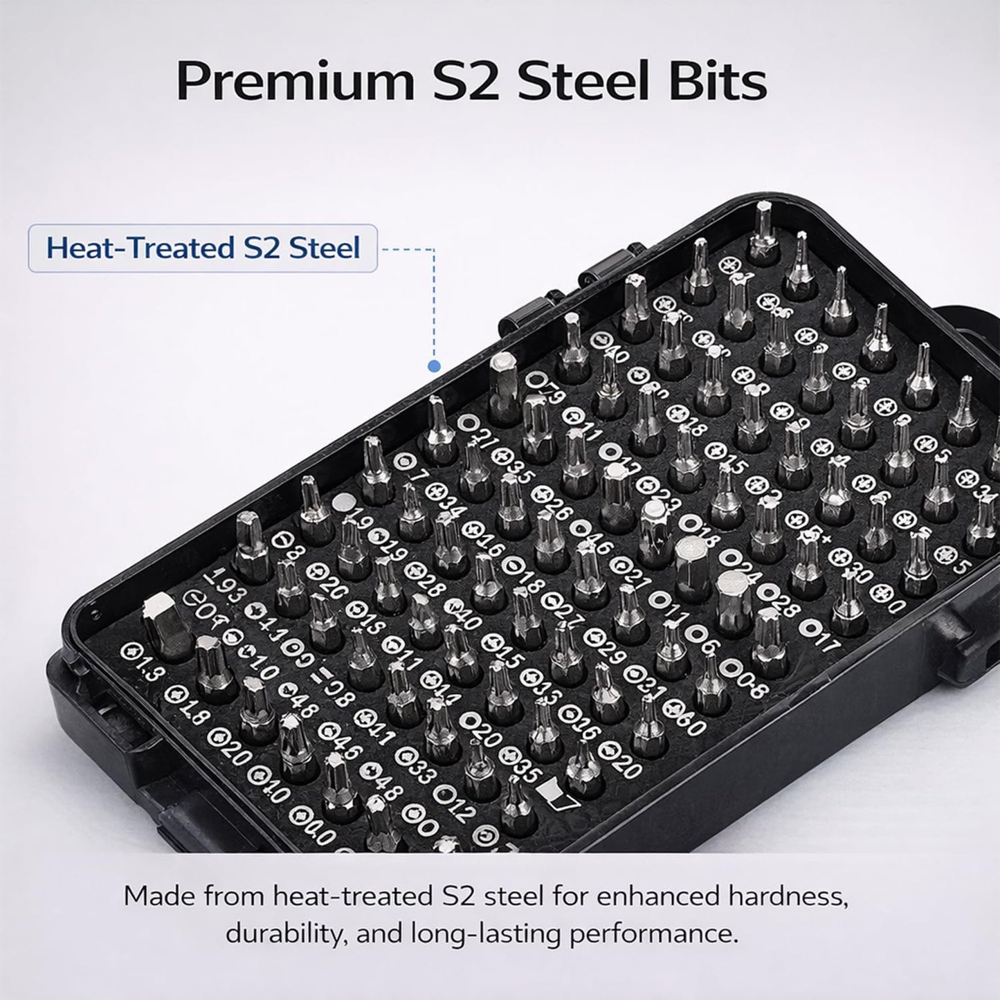 Precision Screwdriver Set - 115 in 1 Magnetic Tool Kit with Flexible Shaft for Laptop, PC, Phone & Watch Repair