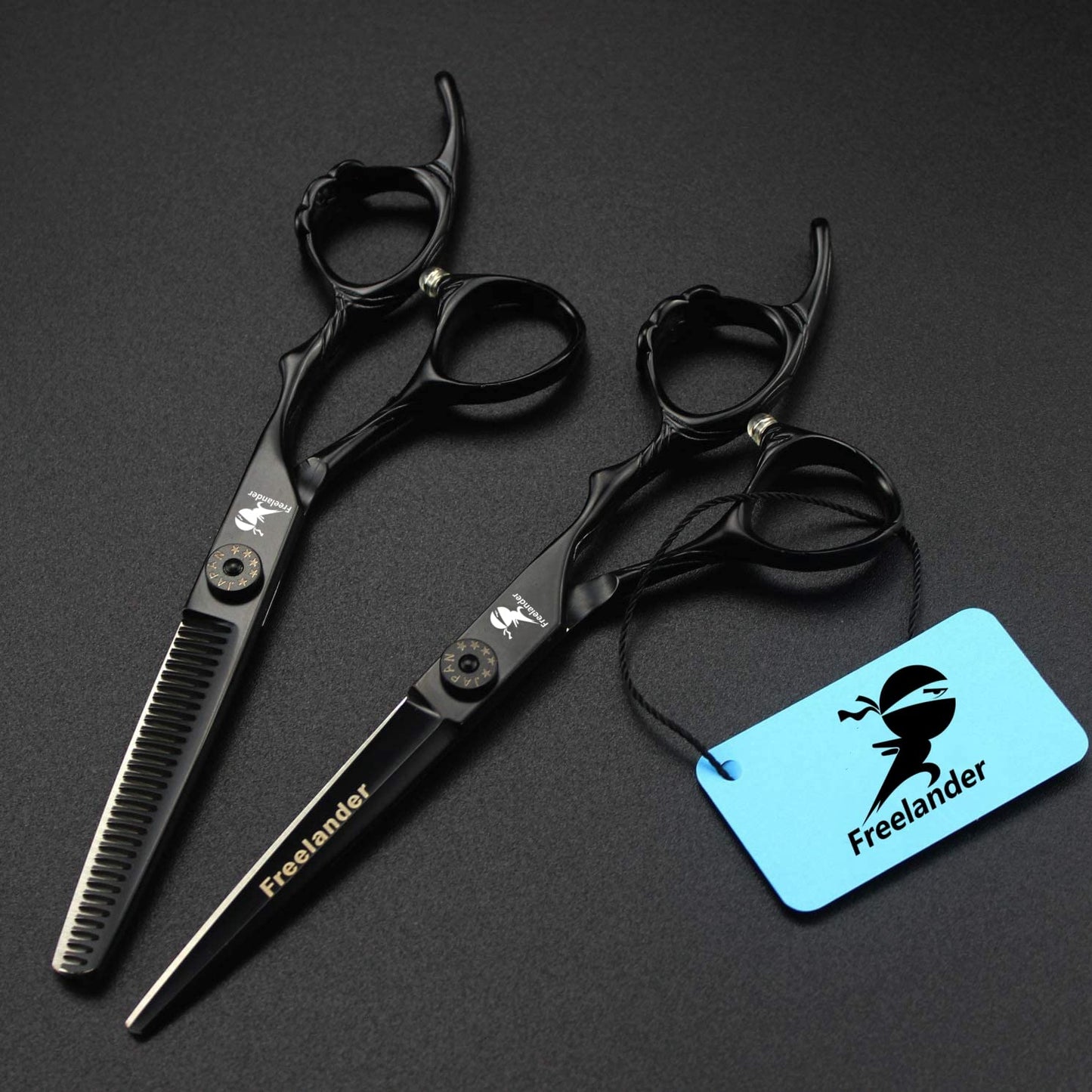 Professional Hair Cutting Scissors - 6.0 Inch Japan 440C Shears for Blending, Thinning & Texturizing