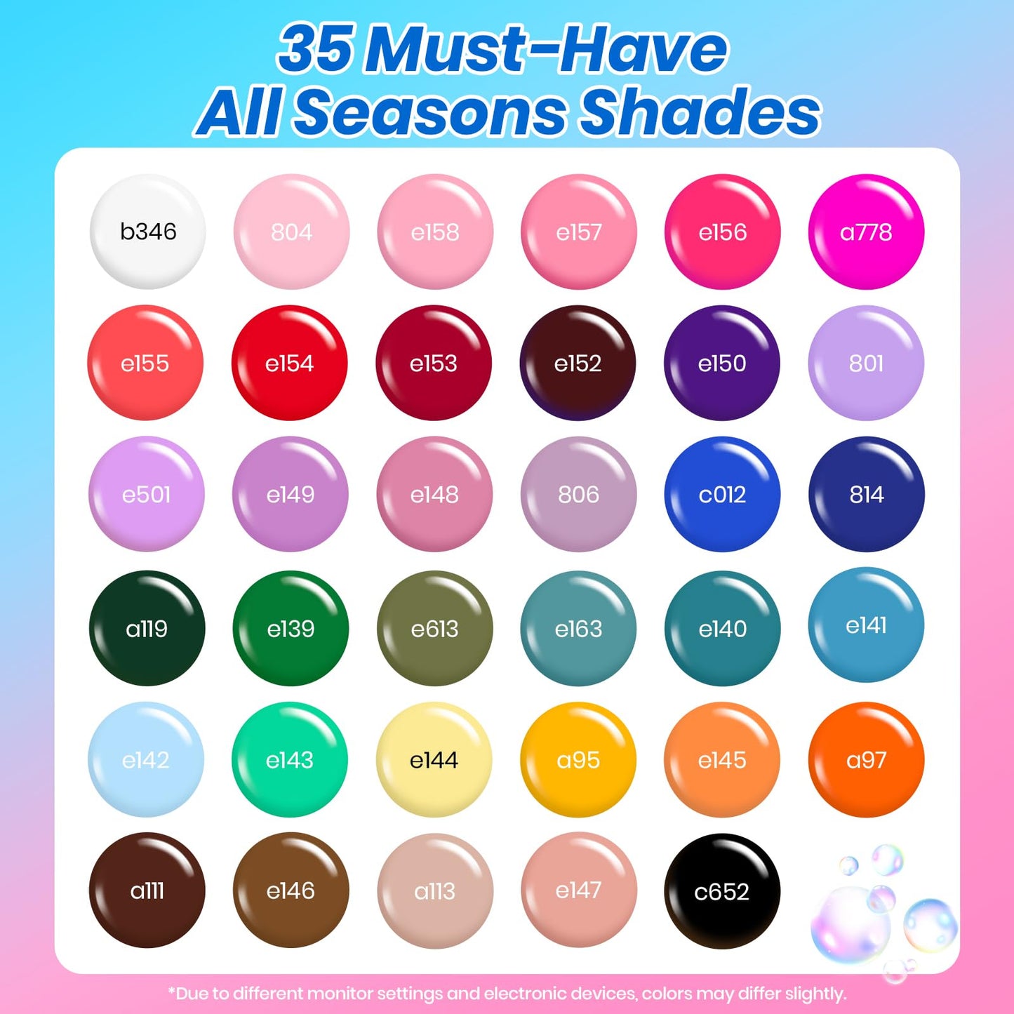 Beetles Deal Box Gel Nail Polish Kit with U V Light - 35 Colors Gel Polish Almond Nail Tips Creative Flow 88 Pcs Nails Kit with TPO&HEMA Free Base Matte/Glossy/Glitter Top Coat DIY Gifts