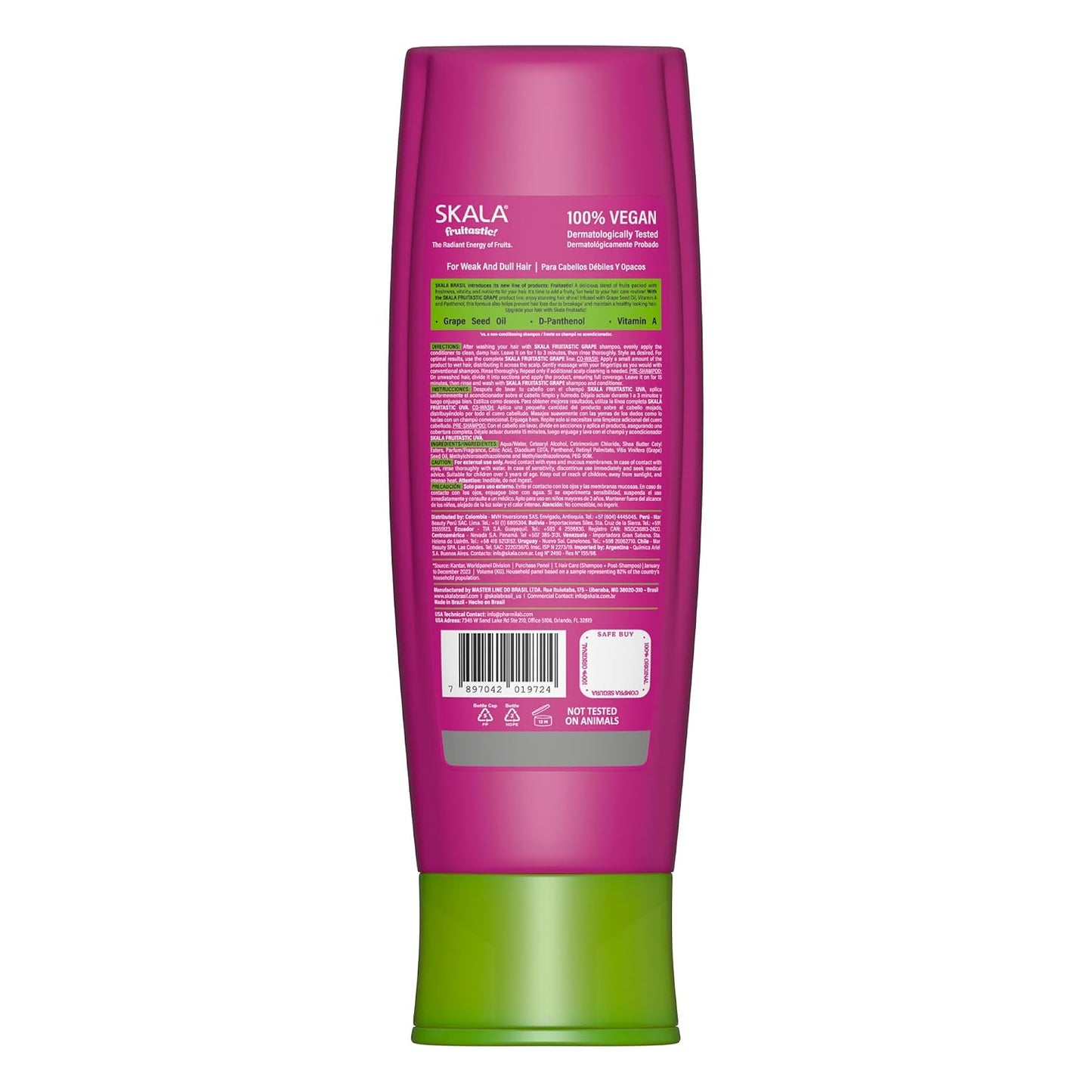 SKALA Grape Conditioner for Weak, Dull Hair - Shine & Hydration, 10.99 fl oz